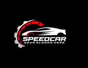 vector gradient car service logo template 