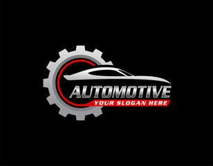 otomotive logo, a very simple, modern and luxurious design