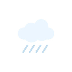 rainy weather icon vector isolated 