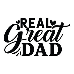 Real great dad vector arts
