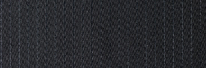 Black striped fabric textured background for design art work