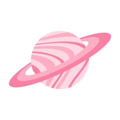 Flat Planet Illustration