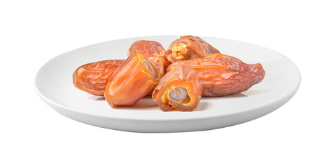 date palm in a plate isolated on transparent png