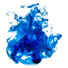blue fire isolated on transparent background cutout 