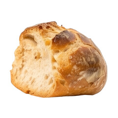 loaf of bread isolated on transparent background cutout 