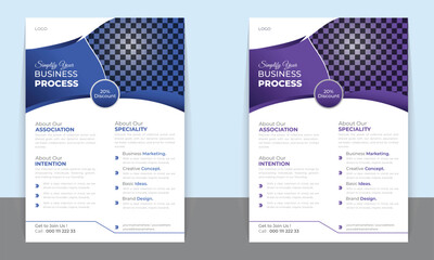 Flayer template for Business , banner , brochure, leaflet and advertisement vector illustration. New food leaflet menu flayer, business flayer, food promotion ready print a4 size with editable shape	
