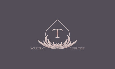 Creative letter T logo design. Monogram, business, real estate logo, company emblem.