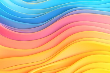 Obraz premium A colorful abstract background with wavy lines. Created with Generative Ai Technology