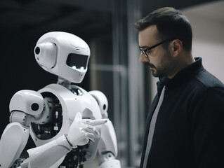 A Cybork and An Engineer Having a Conversation, generative ai