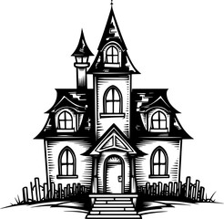 Fototapeta premium Halloween House