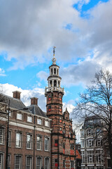 Fototapeta na wymiar The old town hall Oude Stadhuis in The Hague