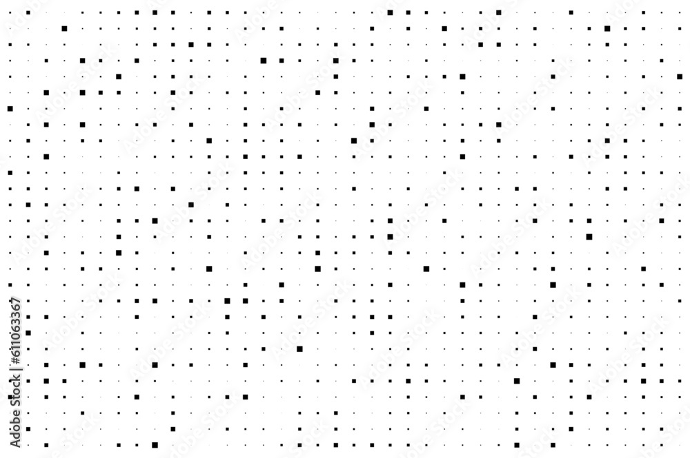 Wall mural square seamless pattern. repeating fadew dotted halftone. fading background. simple small geometric 