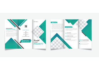 trifold brochure design template