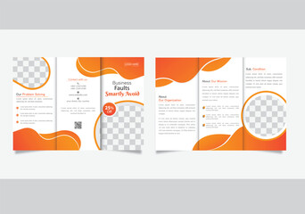trifold business brochure design