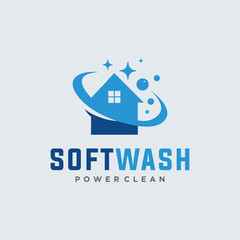 House Wash Logo design Template