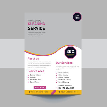 Professional Disinfecting Services Flyer, Cleaning Service flyer poster design template, Disinfection cleaning services flyer, House cleaning service poster flyer template