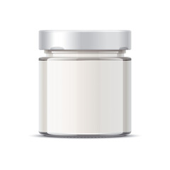 Glass jar for dairy foods or mayonnaise