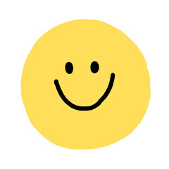 Yellow smiley face sticker