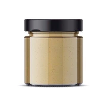 Glass jar for butter or other canned food