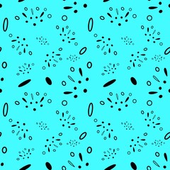 Dots minimal elegance neon blue modern pattern