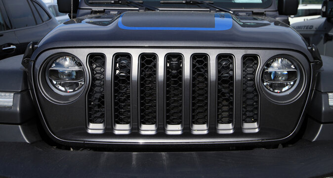Detail from a Jeep Wrangler Rubicon in Tyrol, June 8 2023