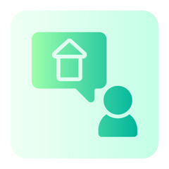 customer gradient icon