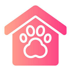 pet friendly gradient icon