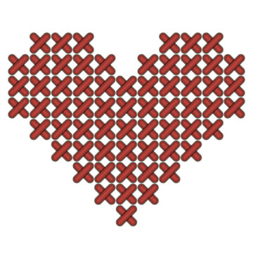 Heart Cross Stitch Images – Browse 2,134 Stock Photos, Vectors, and Video |  Adobe Stock