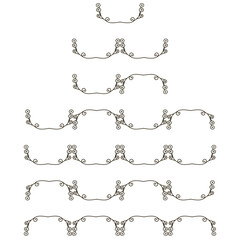 Obraz premium Vector floral frame with spring twigs. Hand drawn herbal wreath for card, wedding, greeting, print and other floral vintage design.