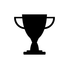 Trophy cup on white.