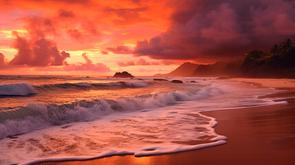 Fototapeta na wymiar Caribic Sonnenuntergang 