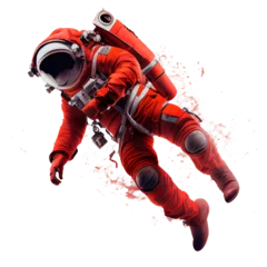  Space exploration concept. Astronaut in suit. On transparent background (png), easy for decorating projects. © I LOVE PNG