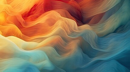 Fototapeta premium An abstract painting of a wave of colors. Abstract background created with Generative Ai Technology
