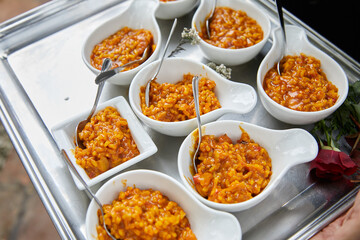 paella, sabroso, rico, arroz, comida, almuerzo