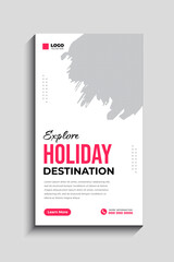 Travel and Tourism Social Media Story Template