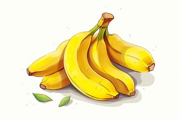 Banana Illustration. Fruit. Generative AI