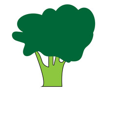 BROCCOLI icon design template vector