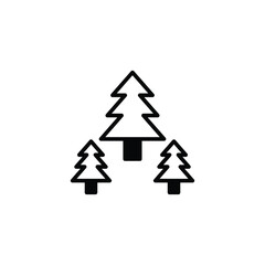 Virgin Forest icon design with white background stock illustration
