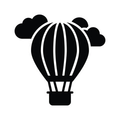 Creatively designed vector of hot air balloon, enjoy the adventure of hot air ballooning