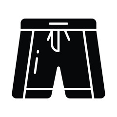 Shorts icon in modern style, beachwear vector