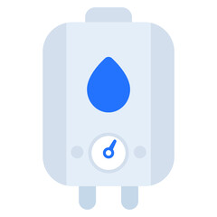 boiler, water heater flat icon 