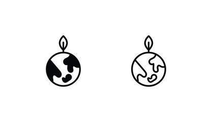 Environment icon design with white background stock illustration