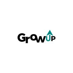 ILLUSTRATION TEXT MOTIVATION GROW UP SIMPLE TEMPLATE DESIGN VECTOR