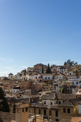Fototapeta na wymiar Roofs of Albaicin, Granada. 