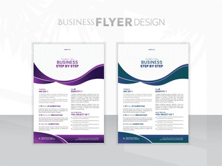 Fototapeta premium Modern Creative Corporate Flayer Design. Business Flayer For Advertisement, promotion. A4 Size Paper. Printable and Editable For All User. 