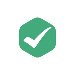 Check Mark Checklist Badge Sticker Vector Template