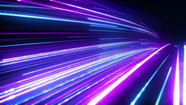 Technology Speed Lines Light Digital Loop