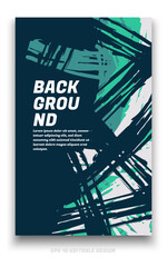Abstract grunge background cover design with brush strokes concept. Design element for posters, magazines, book covers, brochure template, flyer, presentation.