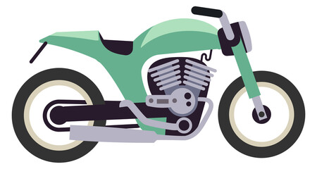 Speed motorcycle. Fast urban transport. Sport bike icon