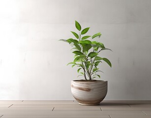 houseplant isolated created with Generative Al technology